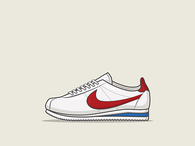 Shoes | Nike Cortez cortez design film forrest forrest gump graphic graphic design hollywood illustration illustrator movie nike running shoes