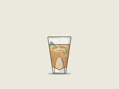 Drinks | Jameson and Ginger Ale design drinks ginger graphic ice illustration irish jameson nice vector whiskey whisky