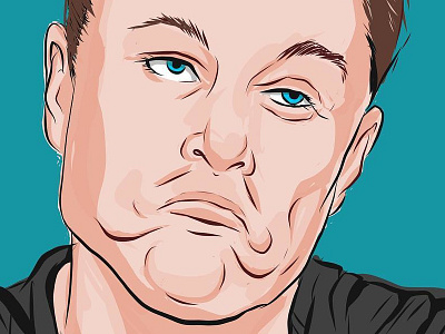 Elon Musk = Sulk on me adobe illustrator draw anagram apple pencil cartoon celebrity anagram davezilla elon musk illustration spacex sulk tesla