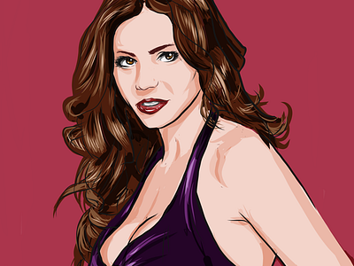 Charisma Carpenter actress adobe illustrator draw anagram beautiful celebrity anagram digital art hollywood illustration illustrator vector art