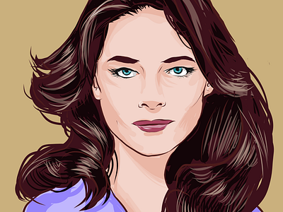 Charlotte Tessa Rampling actress adobe illustrator draw anagram beautiful celebrity anagram digital art hollywood illustration illustrator vector art