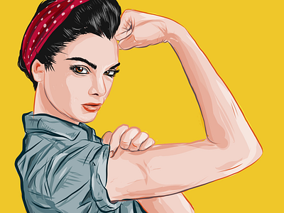 Rosie the Riveter anagram celebrity anagrams digital art drawing illustration sketch