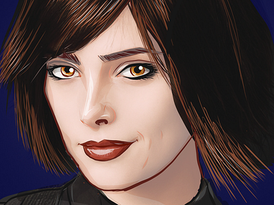 Ashley Greene adobe illustrator draw digital art illustration sexy twilight vampire vector