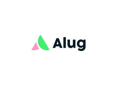 Logo design Alug brand branding illustrator letter a logo