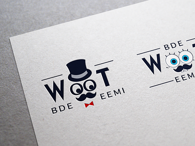 Woot Bde EEMI logo brand branding eemi letterpressed logo logtype mockup rocketdesign
