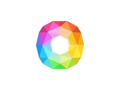 Polygone iOS 7 Color Wheel color colors design ios logo template wheel