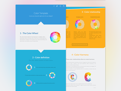 Color Template V2 colors colorwheel rocketdesign rules section tool tutorial webdesign
