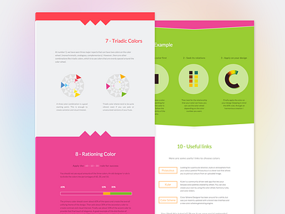 Color Template - end section colors colorwheel design harmony relationship sections template web