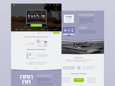 Sush.io new Website illustration layout onepage paperwork saas sush.io webdesign website