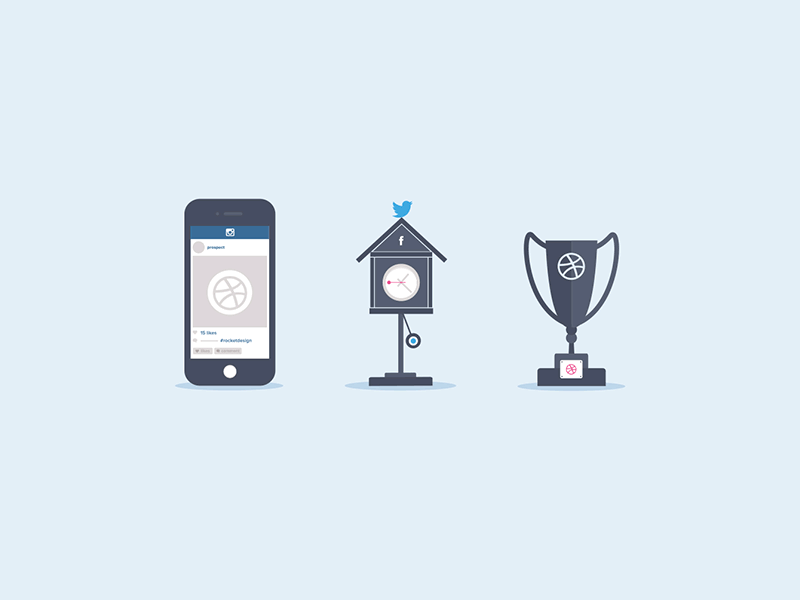 Dribbble invites x2 animation clock contest cup illustration instagram invitation invite invites motion