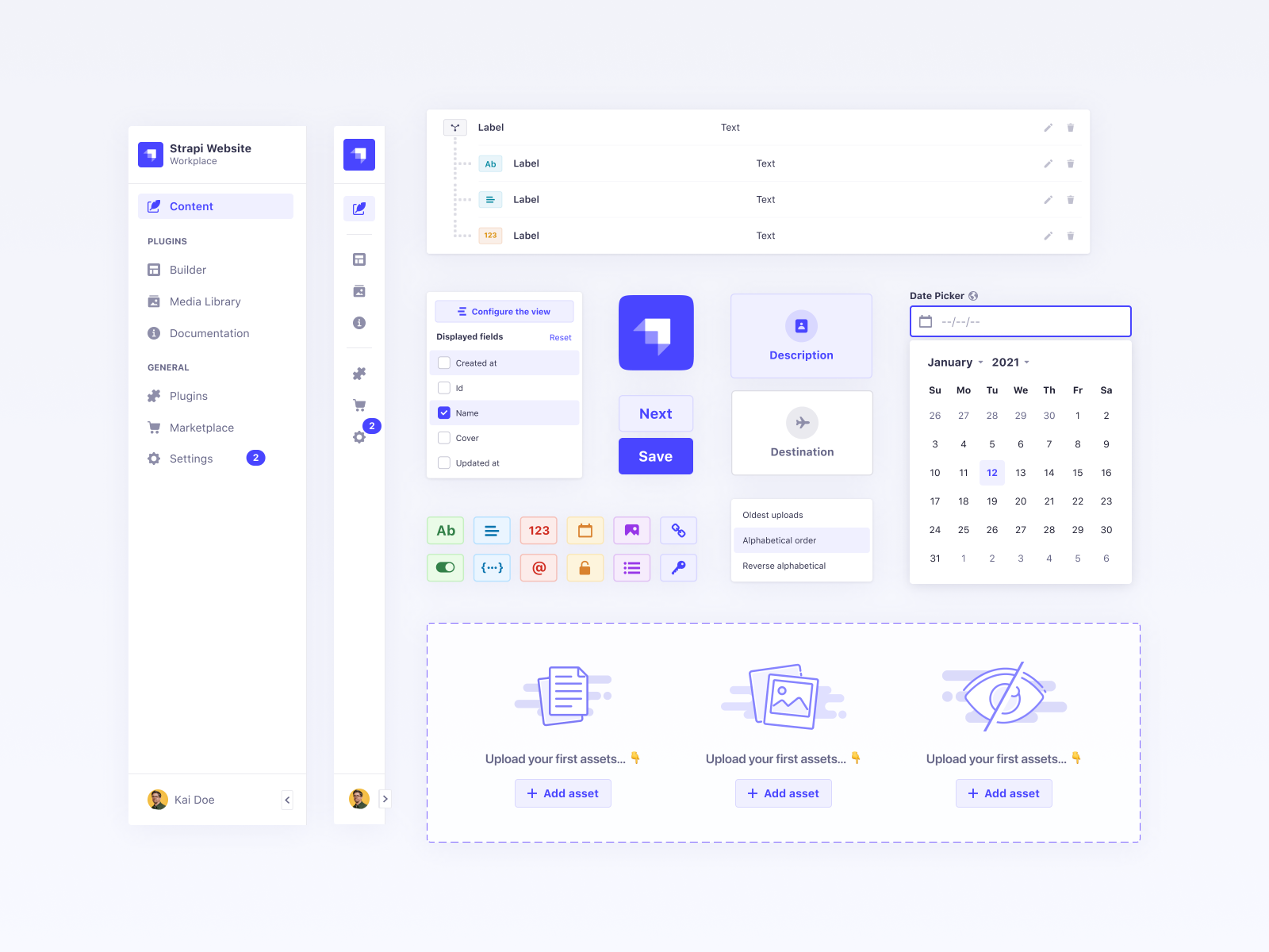 Strapi Components by Kevin Cdnc for Strapi on Dribbble