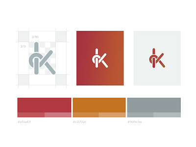 Personal re Branding brand branding colors guidelines k kevin kevincdnc logo logotype monogram