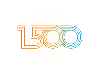 1500 followers on Instagram cdnc colors followers illustration instagram kevin rainbow type typography