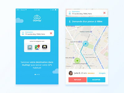 OuiHop' App Redesign