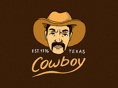 American cowboy badge / logo