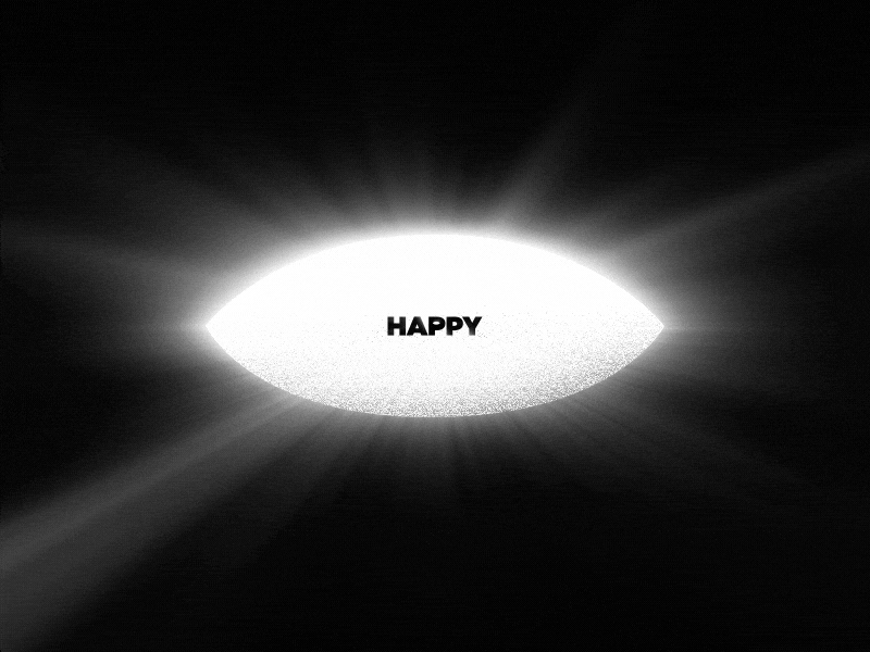 happy after effects black and white design kinectic typography lines loop motion motion graphics type