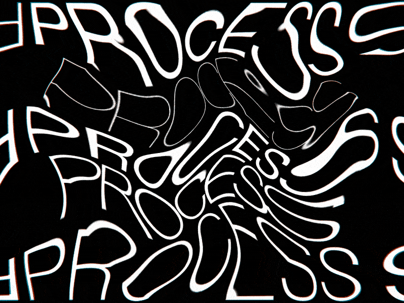 weekly 14 process after effects black and white design kinectic typography lines loop motion motion graphics type typography