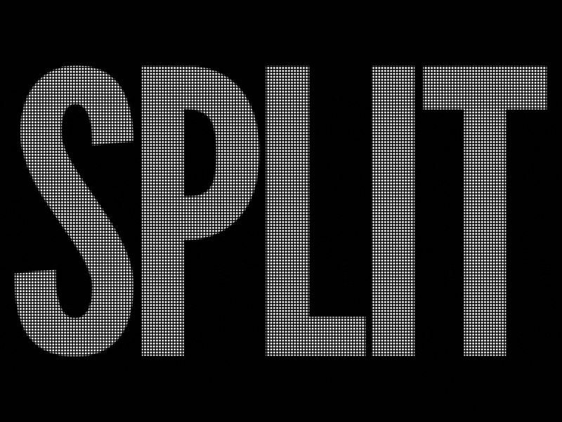 i am split myself in many ways after effects black and white kinectic typography lines loop motion motion graphics type