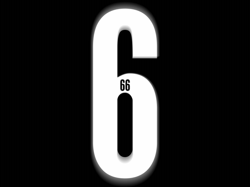 6 for sound 36 days of type 36dayoftype 36days 36daysadobe 36daysoftype after effects black and white design kinectic typography lines loop motion motion graphics type type challenge typography