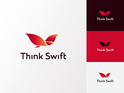 ThinkSwift Logo bird branding icon illustration logo logo design minimal swift vector