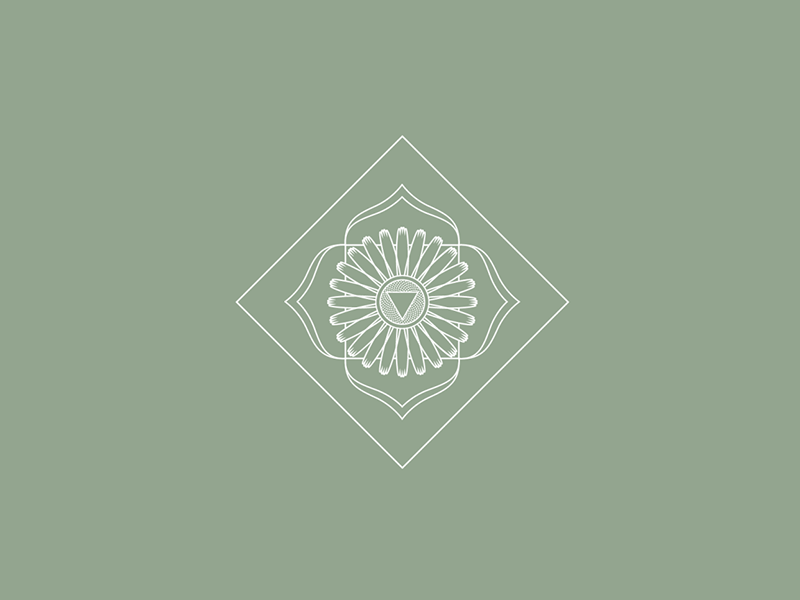 Chamomile Roots logo icon root chakra chamomile vector branding illustration logo design logo