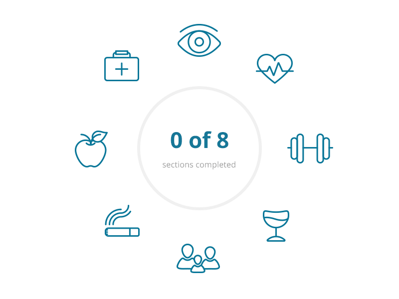 Patient Profile icons onboarding patient profile healthcare app healthcare health iconography icons set icons illustration