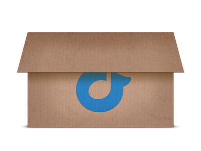 Rdio Box box cardboard rdio