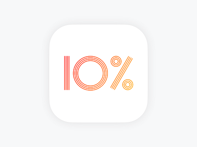 Meditation App Icon app content icon ios meditation minimal red simple 💦