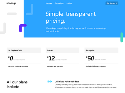 Pricing Page clean hero page pricing simple