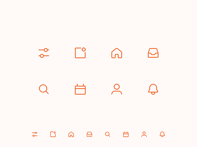 iOS Icons bar buttons clean fun icons ios minimal simple tab