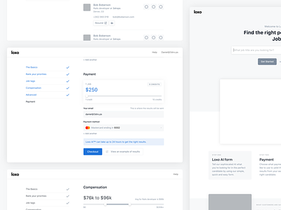 Loxo Wireframes clean form loxo minimal simple steps wireframes