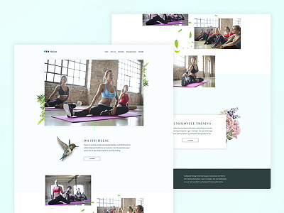 FFH Helse clean design health interaction design modern nature norwegian ui ux web design wellness yoga