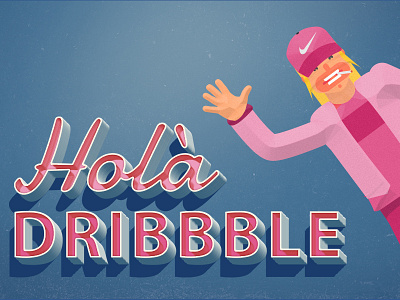 Hello Dribbble design first post graphic graphic design hello dribbble illustration illustrator photoshop typography