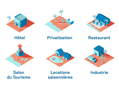 Isometric Icons details graphic graphic design graphs icons illustration illustrator island isometric pictograms