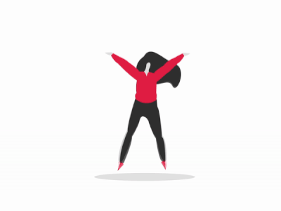 Jump character design graphic illustration illustrator jump motion movement