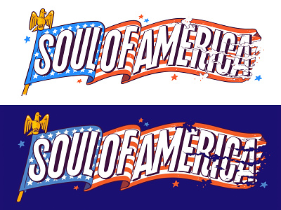 Mother Jones: Soul of America biden custom editorial flag illustration letter lettering patriotic type usa