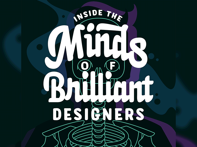Inside the Minds! animation avatar character design gif illustration lettering ribs script skeleton skull spine xray