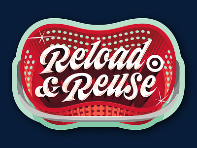 Target Gift Card: Reload & Reuse chrome custom type dimension gift card juicy lettering script