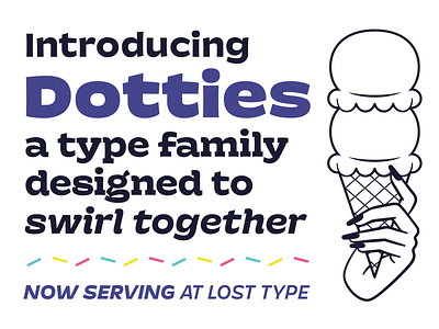 Dotties! Designed to swirl together.