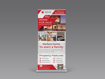 Home for sale real estate roll up banner design ad advert blue business campaign consultant facebook green marketing media network pamphlet photoshop presentation promotion real estate roll up roll up roll up display seminar service