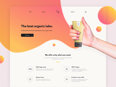 Nectar Love Oil | Landing Design bold bold colors branding clean creative design flat health and beauty identity interface landing page design layout minimal package design product presentation simple ui ui design ux web design