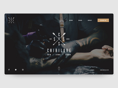 Tattoo Studio Landing Page Design