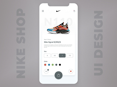 Nike Store UI app application branding clean colors creative creative design design ecomerce app flat minimalist mobile app mobile design mobile shop mobile ui nike online shop shoes ui ux