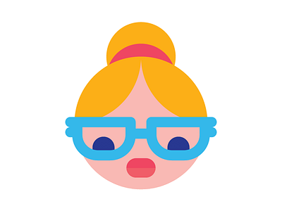 Librarian. books bun girl glasses librarian library