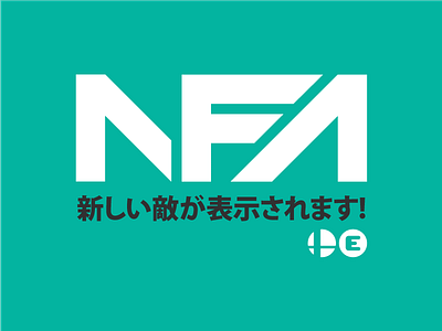 New Foes Appear Logo. games japanese melee nfa ssbm tournament typemark typography video wordtype