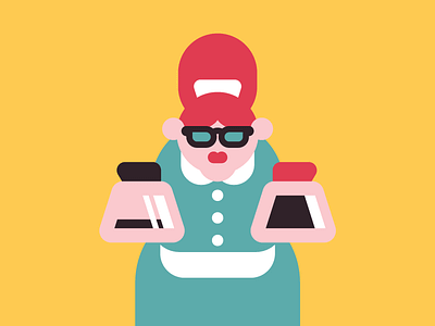 "Just decaf." character character design coffee decaf decaffeinated diner waitress
