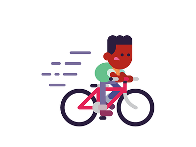 Cyclin'. bicycle bike character character design cycling cyclist design vector art vector illustration