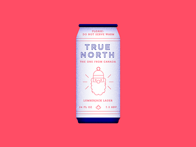 True North Redux. beer branding can canada label lumberjack