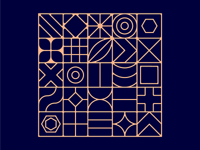 Shapes. grid pattern shapes illustration vector