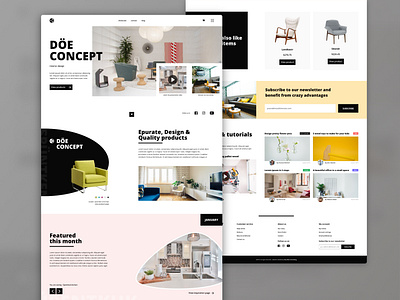 Doë Concept - home [concept] ui ux web webdesign website